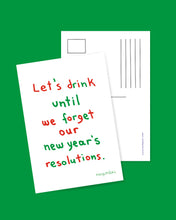 Load image into Gallery viewer, Drinking resolutions | Card
