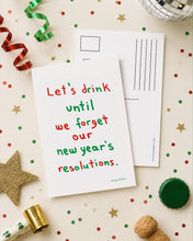 Load image into Gallery viewer, Drinking resolutions | Card
