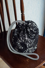 Load image into Gallery viewer, Vintage Lace Shoulder Bag | Black
